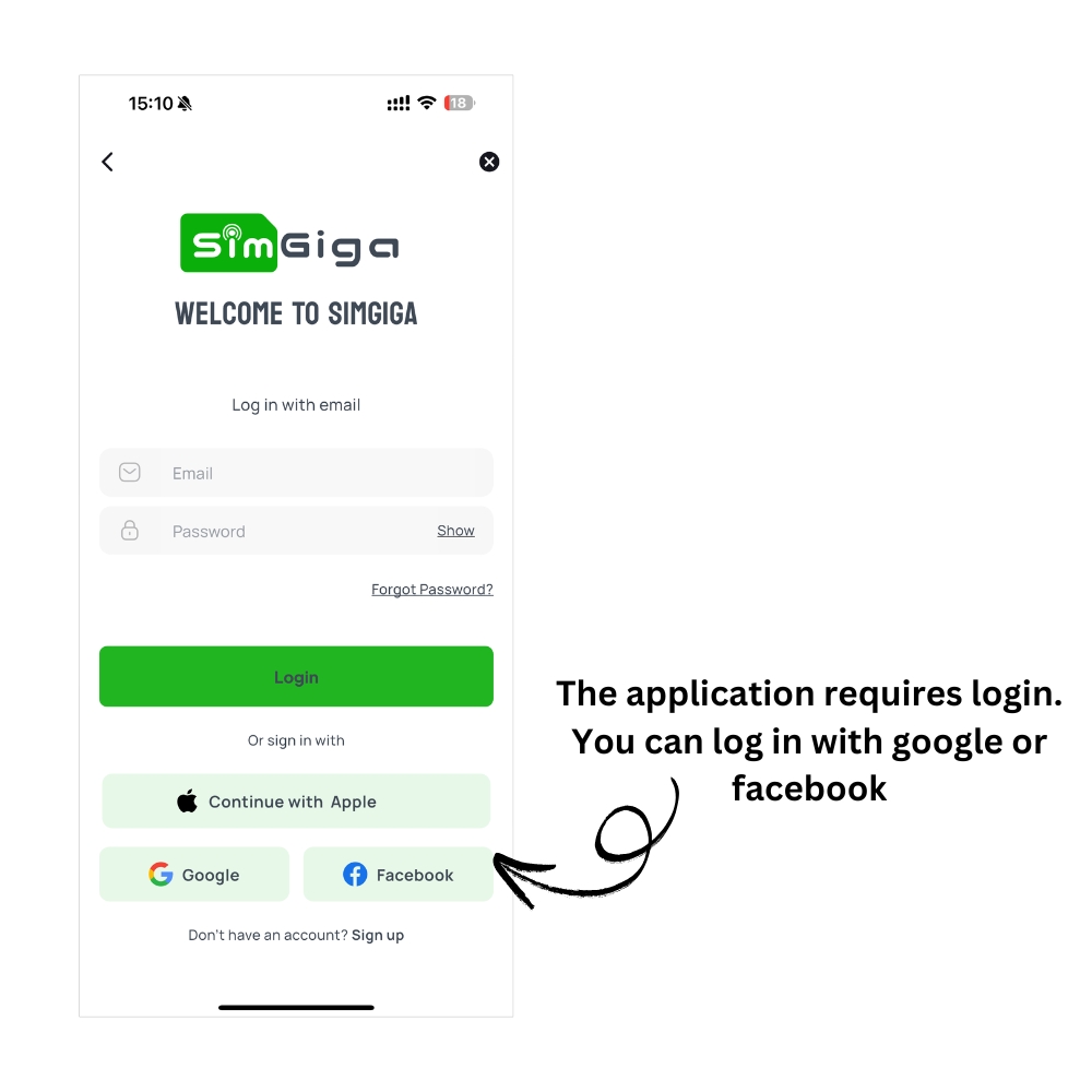 how to buy esim on Simgiga app step 5